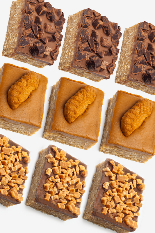 9 x Lotus Biscoff, Brownies, Square Milk Fudge Flapjack